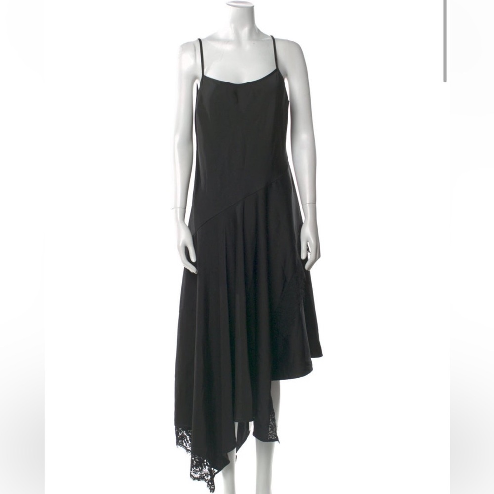 Astr Black Asymmetrical Dress